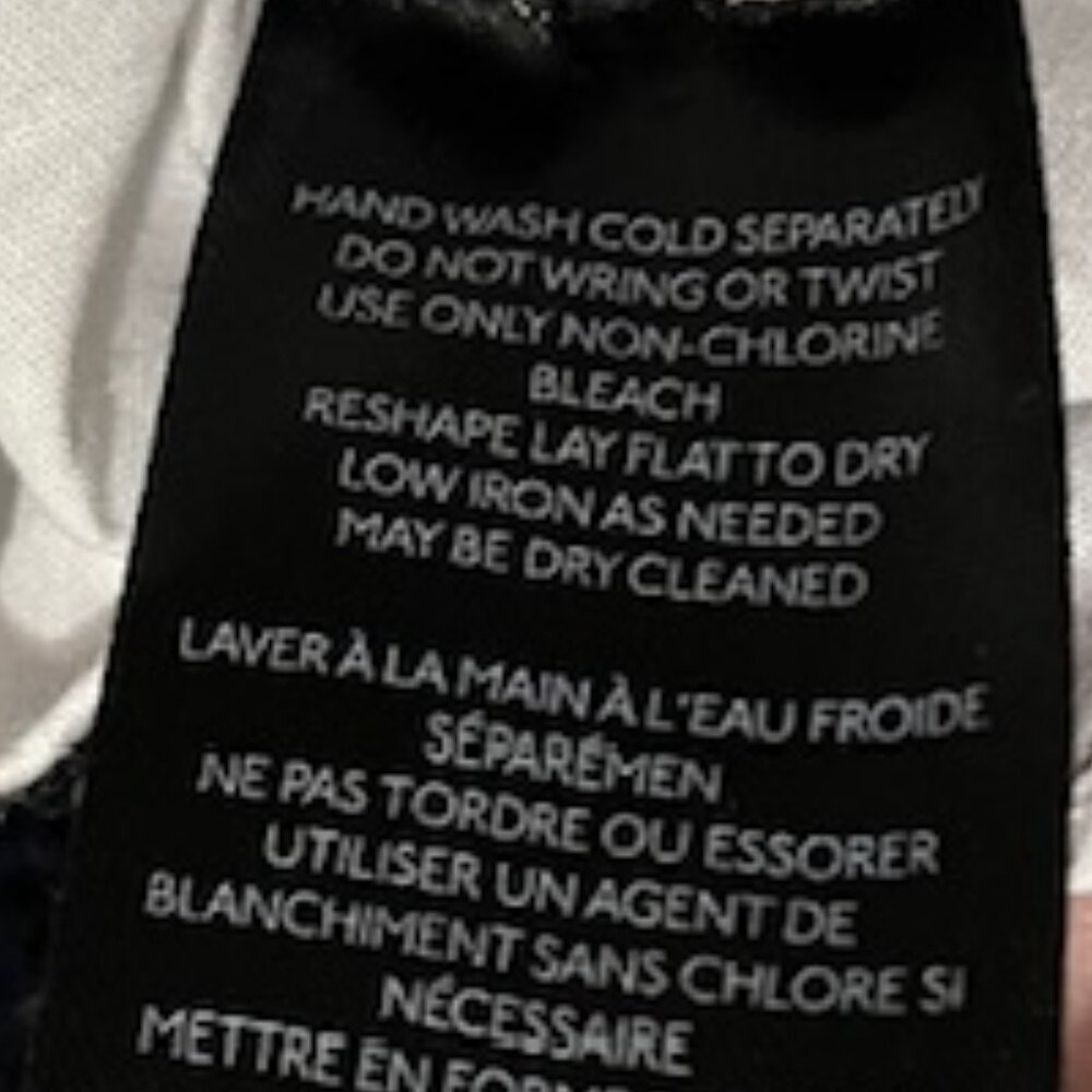 Maeve Anthropologie Medium Layered Crochet Pleated Black and White Sweater - Picture 5 of 7